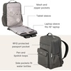 image:imageBaggallini Everyday Laptop Backpack  11x155 Lightweight WaterRepellent Nylon Travel Bag wPadded Laptop Sleeve amp RFIDCharcoal