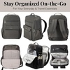 image:imageBaggallini Everyday Laptop Backpack  11x155 Lightweight WaterRepellent Nylon Travel Bag wPadded Laptop Sleeve amp RFIDCharcoal