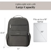 image:imageBaggallini Everyday Laptop Backpack  11x155 Lightweight WaterRepellent Nylon Travel Bag wPadded Laptop Sleeve amp RFIDCharcoal