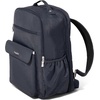image:imageBaggallini Everyday Laptop Backpack  11x155 Lightweight WaterRepellent Nylon Travel Bag wPadded Laptop Sleeve amp RFIDFrench Navy