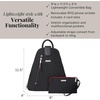 image:imageBaggallini Metro Backpack with RFID Phone Wristlet  9x11 Convertible Sling Bag for Women with Adjustable Shoulder StrapsBlack Cheetah