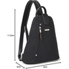 image:imageBaggallini Metro Backpack with RFID Phone Wristlet  9x11 Convertible Sling Bag for Women with Adjustable Shoulder StrapsBlack Cheetah
