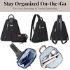 image:imageBaggallini Metro Backpack with RFID Phone Wristlet  9x11 Convertible Sling Bag for Women with Adjustable Shoulder StrapsBlack Cheetah