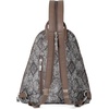 image:imageBaggallini Metro Backpack with RFID Phone Wristlet  9x11 Convertible Sling Bag for Women with Adjustable Shoulder StrapsTan Python
