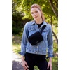 image:imageBaggallini Modern Belt Bag 5x8 Travel Fanny Pack Sling Bag Waistpack wRFID Card Holder Waterresistant Crossbody BagBlack