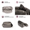image:imageBaggallini Modern Belt Bag 5x8 Travel Fanny Pack Sling Bag Waistpack wRFID Card Holder Waterresistant Crossbody BagBlack Gloss Ripstop