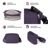 image:imageBaggallini Modern Belt Bag 5x8 Travel Fanny Pack Sling Bag Waistpack wRFID Card Holder Waterresistant Crossbody BagBlack Puff