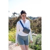 image:imageBaggallini Modern Belt Bag 5x8 Travel Fanny Pack Sling Bag Waistpack wRFID Card Holder Waterresistant Crossbody BagGunmetal Puff