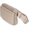 image:imageBaggallini Modern Belt Bag 5x8 Travel Fanny Pack Sling Bag Waistpack wRFID Card Holder Waterresistant Crossbody BagPlatinum Ecopuff