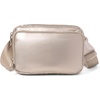 image:imageBaggallini Modern Belt Bag 5x8 Travel Fanny Pack Sling Bag Waistpack wRFID Card Holder Waterresistant Crossbody BagPlatinum Ecopuff