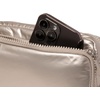 image:imageBaggallini Modern Belt Bag 5x8 Travel Fanny Pack Sling Bag Waistpack wRFID Card Holder Waterresistant Crossbody BagPlatinum Ecopuff
