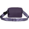 image:imageBaggallini Modern Belt Bag 5x8 Travel Fanny Pack Sling Bag Waistpack wRFID Card Holder Waterresistant Crossbody BagPlum Twilight Puff