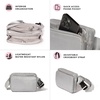 image:imageBaggallini Modern Belt Bag 5x8 Travel Fanny Pack Sling Bag Waistpack wRFID Card Holder Waterresistant Crossbody BagSleet Gloss Ripstop