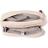 image:imageBaggallini Modern Belt Bag 5x8 Travel Fanny Pack Sling Bag Waistpack wRFID Card Holder Waterresistant Crossbody BagWinter White Faux Sherpa