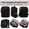 image:imageBaggallini Securtex Antitheft Mini Everything Crossbody Bag 63x825 Rfid Locking Zippers amp Cutresistant StrapBlack