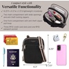image:imageBaggallini Securtex Antitheft Mini Everything Crossbody Bag 63x825 Rfid Locking Zippers amp Cutresistant StrapBlackNeutral