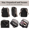 image:imageBaggallini Securtex Antitheft Mini Everything Crossbody Bag 63x825 Rfid Locking Zippers amp Cutresistant StrapBlackNeutral