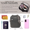 image:imageBaggallini Securtex Antitheft Mini Everything Crossbody Bag 63x825 Rfid Locking Zippers amp Cutresistant StrapCharcoal