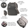 image:imageBaggallini Securtex Antitheft Mini Everything Crossbody Bag 63x825 Rfid Locking Zippers amp Cutresistant StrapCharcoal