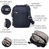 image:imageBaggallini Securtex Antitheft Mini Everything Crossbody Bag 63x825 Rfid Locking Zippers amp Cutresistant StrapFrench Navy