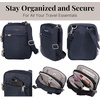 image:imageBaggallini Securtex Antitheft Mini Everything Crossbody Bag 63x825 Rfid Locking Zippers amp Cutresistant StrapFrench Navy