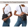 image:imageBaggallini Securtex Antitheft Mini Everything Crossbody Bag 63x825 Rfid Locking Zippers amp Cutresistant StrapJamDusty Mauve