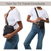 image:imageBaggallini Securtex Antitheft Mini Everything Crossbody Bag 63x825 Rfid Locking Zippers amp Cutresistant StrapLapis