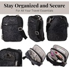 image:imageBaggallini Securtex Antitheft Mini Everything Crossbody Bag 63x825 Rfid Locking Zippers amp Cutresistant StrapMidnight Blossom Print