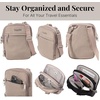 image:imageBaggallini Securtex Antitheft Mini Everything Crossbody Bag 63x825 Rfid Locking Zippers amp Cutresistant StrapMoonrock