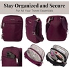 image:imageBaggallini Securtex Antitheft Mini Everything Crossbody Bag 63x825 Rfid Locking Zippers amp Cutresistant StrapMulberry