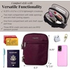 image:imageBaggallini Securtex Antitheft Mini Everything Crossbody Bag 63x825 Rfid Locking Zippers amp Cutresistant StrapMulberry