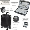 image:imageBaggallini Set Wave 22 4 Wheel Hybrid CarryOn Luggage  Lightweight Carry On Suitcase with WheelsBlack
