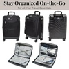 image:imageBaggallini Set Wave 22 4 Wheel Hybrid CarryOn Luggage  Lightweight Carry On Suitcase with WheelsBlack