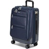 image:imageBaggallini Set Wave 22 4 Wheel Hybrid CarryOn Luggage  Lightweight Carry On Suitcase with WheelsFrench Navy