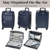 image:imageBaggallini Set Wave 22 4 Wheel Hybrid CarryOn Luggage  Lightweight Carry On Suitcase with WheelsFrench Navy