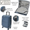 image:imageBaggallini Set Wave 22 4 Wheel Hybrid CarryOn Luggage  Lightweight Carry On Suitcase with WheelsMist
