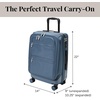 image:imageBaggallini Set Wave 22 4 Wheel Hybrid CarryOn Luggage  Lightweight Carry On Suitcase with WheelsMist