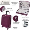 image:imageBaggallini Set Wave 22 4 Wheel Hybrid CarryOn Luggage  Lightweight Carry On Suitcase with WheelsMulberry
