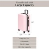 image:imageBaggallini Set Wave 26 4 Wheel Hardside Luggage  Lightweight Suitcase with WheelsBagg Pink Hardside