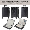 image:imageBaggallini Set Wave 26 4 Wheel Hardside Luggage  Lightweight Suitcase with WheelsBlack Hardside