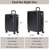 image:imageBaggallini Set Wave 26 4 Wheel Hardside Luggage  Lightweight Suitcase with WheelsBlack Hardside