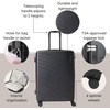 image:imageBaggallini Set Wave 26 4 Wheel Hardside Luggage  Lightweight Suitcase with WheelsBlack Hardside