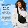image:imageBaggallini Style Swift Belt Bag Sling Bag  Lightweight 12x7 Crossbody Bag Fanny Pack Belt wRFID and Adjustable StrapBLite Black