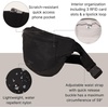 image:imageBaggallini Style Swift Belt Bag Sling Bag  Lightweight 12x7 Crossbody Bag Fanny Pack Belt wRFID and Adjustable StrapBLite Black