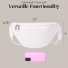 image:imageBaggallini Style Swift Belt Bag Sling Bag  Lightweight 12x7 Crossbody Bag Fanny Pack Belt wRFID and Adjustable StrapBLite Bright White