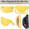 image:imageBaggallini Style Swift Belt Bag Sling Bag  Lightweight 12x7 Crossbody Bag Fanny Pack Belt wRFID and Adjustable StrapBLite Lemon