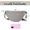 image:imageBaggallini Style Swift Belt Bag Sling Bag  Lightweight 12x7 Crossbody Bag Fanny Pack Belt wRFID and Adjustable StrapBLite Silver Sand