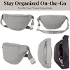 image:imageBaggallini Style Swift Belt Bag Sling Bag  Lightweight 12x7 Crossbody Bag Fanny Pack Belt wRFID and Adjustable StrapBLite Silver Sand