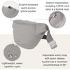 image:imageBaggallini Style Swift Belt Bag Sling Bag  Lightweight 12x7 Crossbody Bag Fanny Pack Belt wRFID and Adjustable StrapBLite Silver Sand