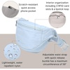 image:imageBaggallini Style Swift Belt Bag Sling Bag  Lightweight 12x7 Crossbody Bag Fanny Pack Belt wRFID and Adjustable StrapBlite Ice Blue
